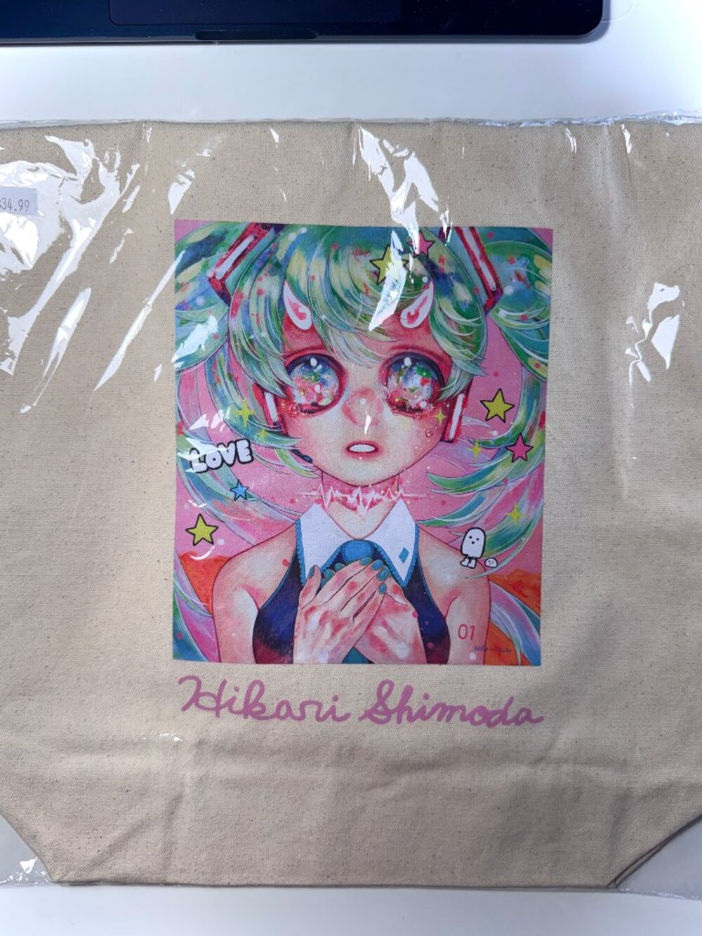 NEW Official Art of MIKU Hikari Shimoda Tote Bag
